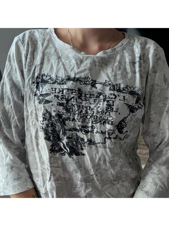 Harley-Davidson Tops - Harley Davidson Women's Grey and White Shirt